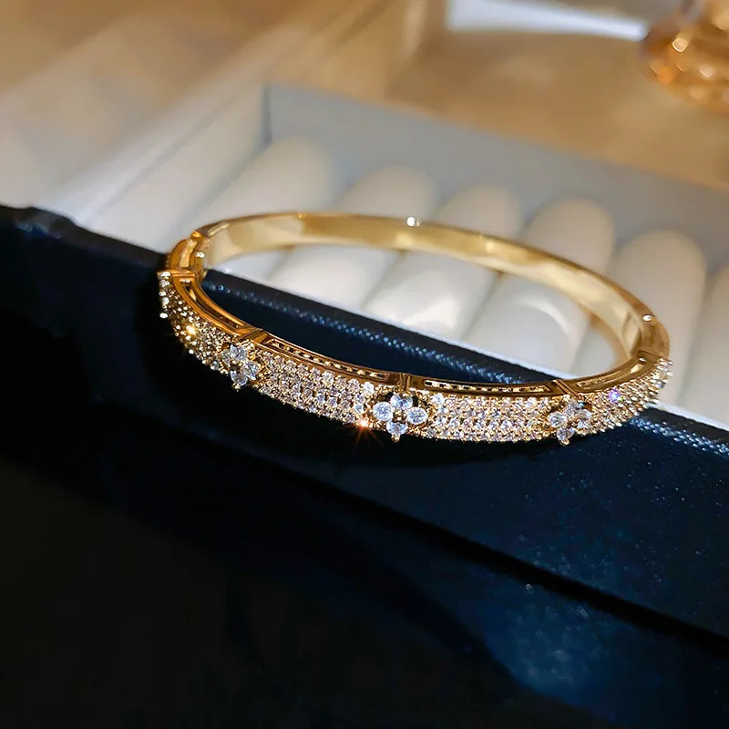 Bracelet Trèfle Brillant