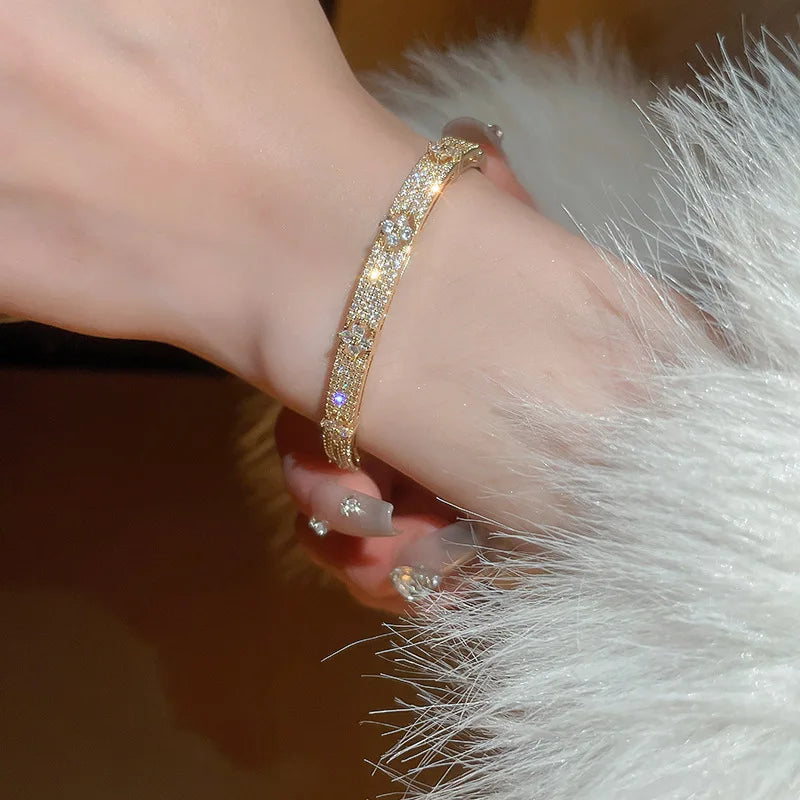 Bracelet Trèfle Brillant