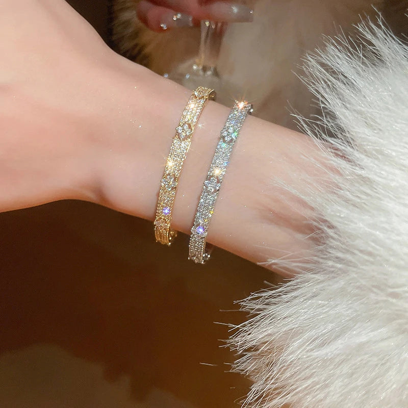 Bracelet Trèfle Brillant